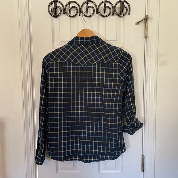 Lucky Brand Dixie Windowpane Flannel Shirt - Picture 8 of 9